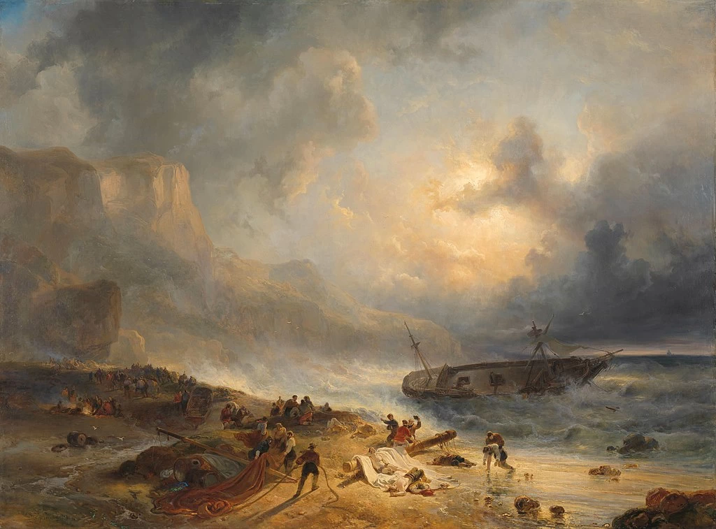 Naufragio su una costa rocciosa - Rijksmuseum Amsterdam